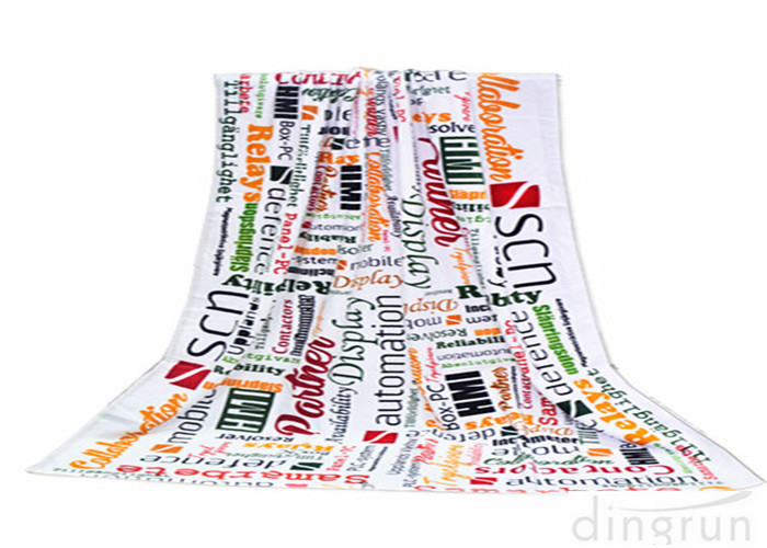 Promotional Large Size Monogrammed Beach Towels 100% Cotton