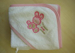 100% φυσικό βαμβάκι με κουκούλα του μωρού πετσέτα