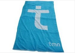 100% cotone asciugamano jacquard personalizzato spiaggia di velluto