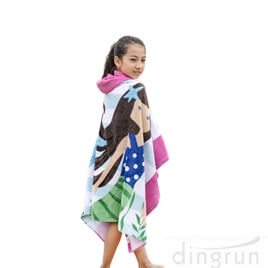 Softest Quick Dry Kids Hooded poncho towel