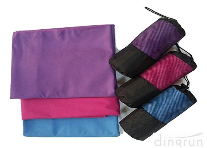 Suede 100 serviettes microfibres de polyester Voyage avec sac-filet