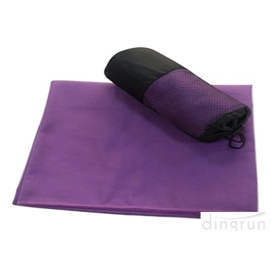 Suede 100 Polyester Microfiber Travel Towel With Mesh Bag