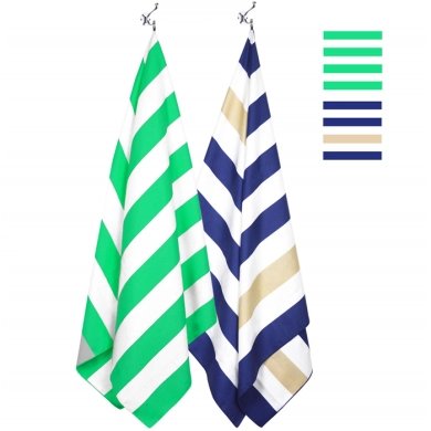 Two Side Printed Striped Design Microfiber Towel Quick Dry Towel Beach Towel Beach Blanket