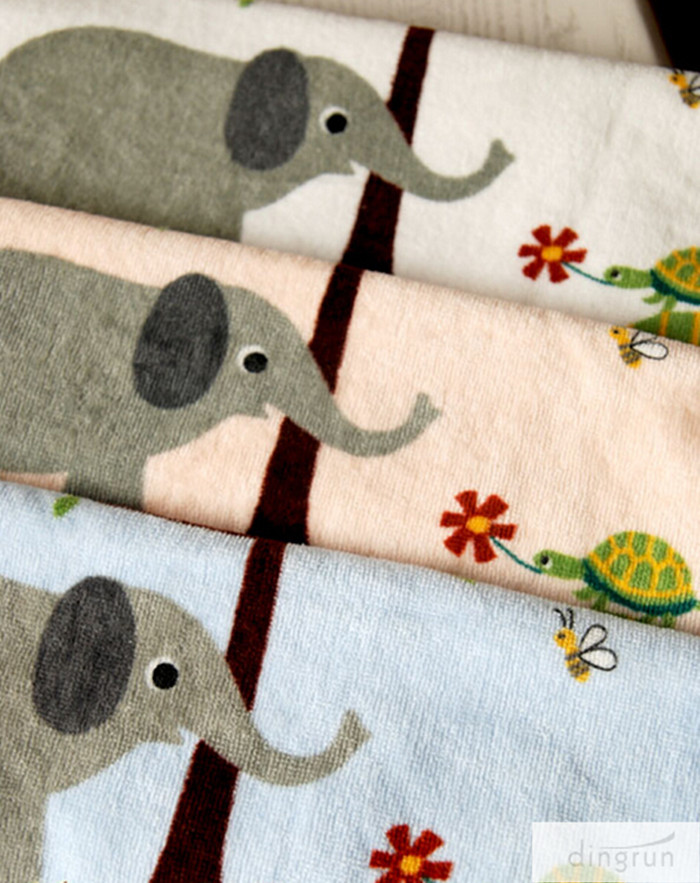 animal design cotton face towel