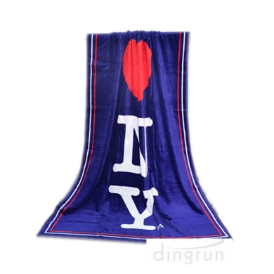 double side velour reactive printed personalized beach towels