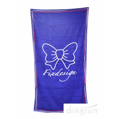 double side velour reactive printed personalized beach towels
