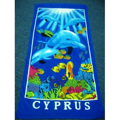 embroidery design for Custom microfiber printed beach towel promotion towels
