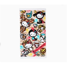 China hello kitty beach towel with your own design manufacturer