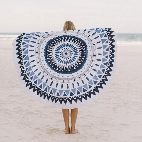 algodão de alta qualidade praia rodada toalha