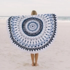 China high quality cotton round beach towel manufacturer