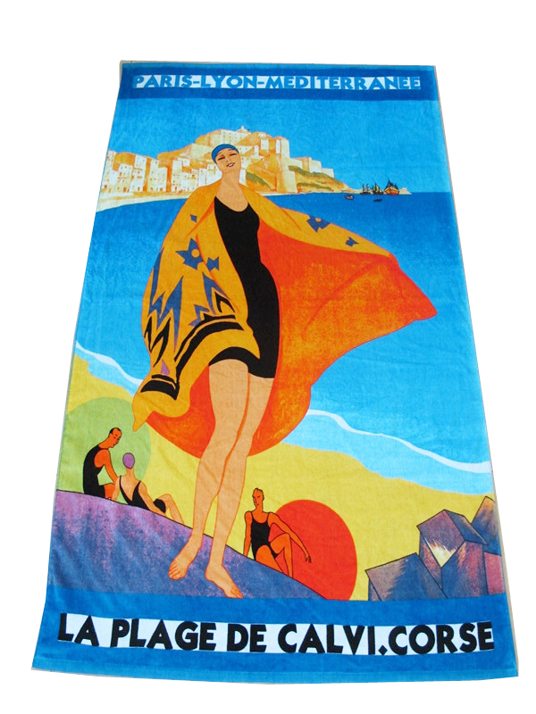 impressão de alta qualidade toalha de praia para a promoção