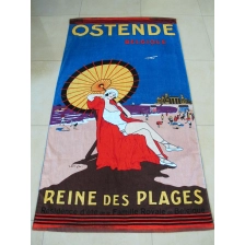 China high quality two-side printing beach towel manufacturer
