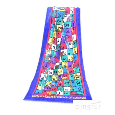 reactive printed game towel for beach