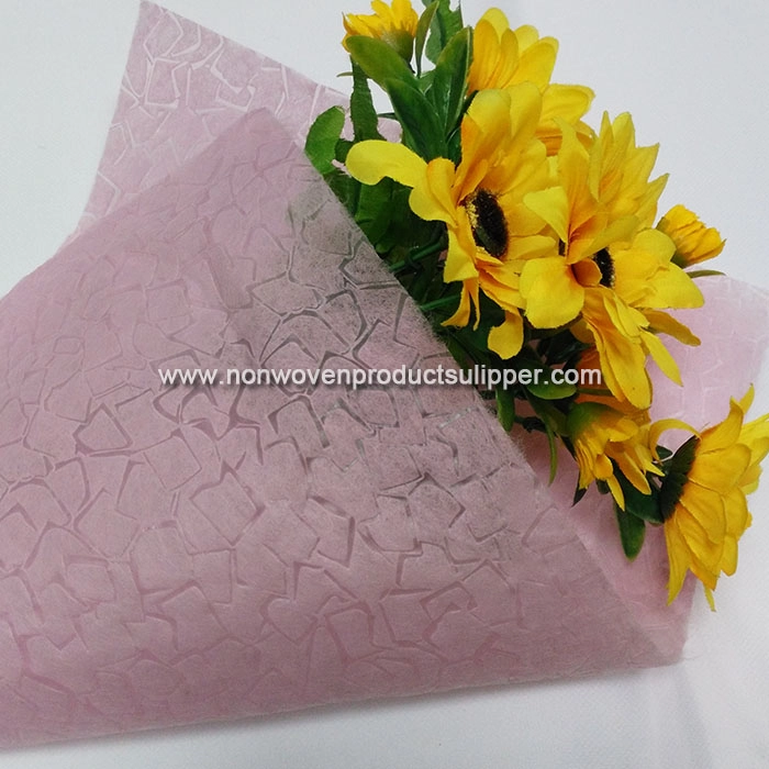 Creative Cobblestone Embossing GT-COPI01 Polypropylene Spunbonded Non Woven For Flower Bouquet Packaging