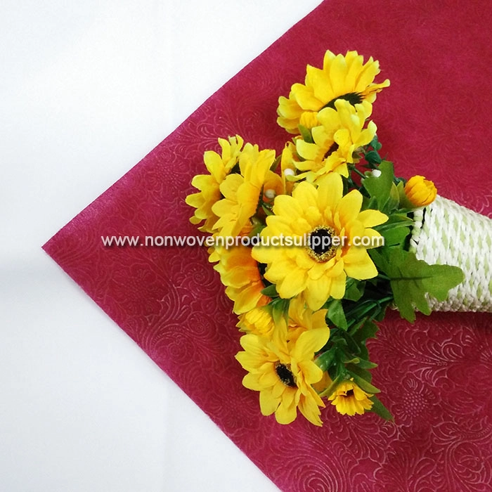 New Embossing GTRX-BRRE01 PP Spunbonded Non Woven Flower Sleeve Rolls For Banquet