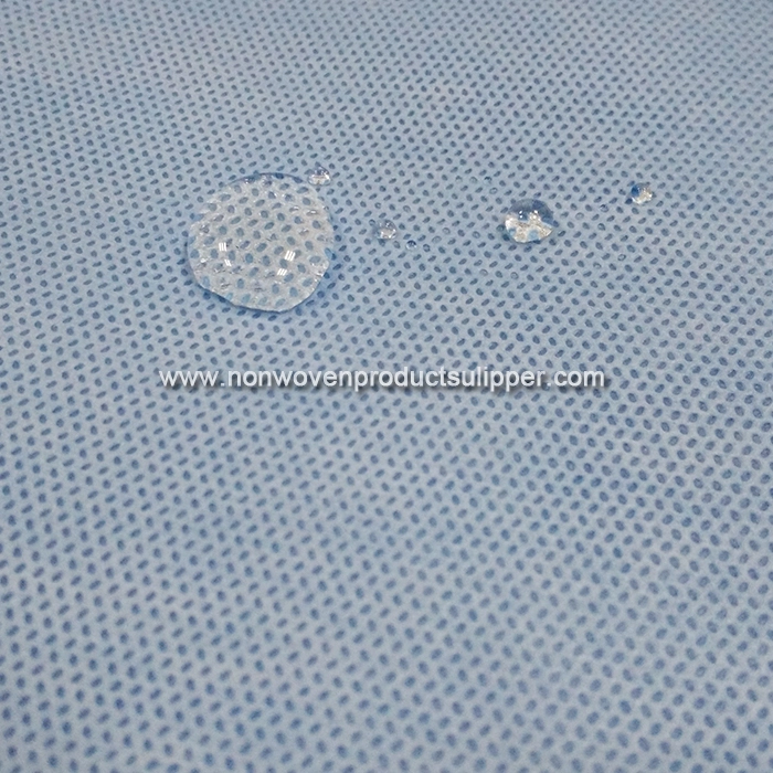 China Supplier GTHY-Bu01 Breathable Waterproof SMS Polypropylene Spunbonded Nonwoven Fabric For Medical Rolls Materials