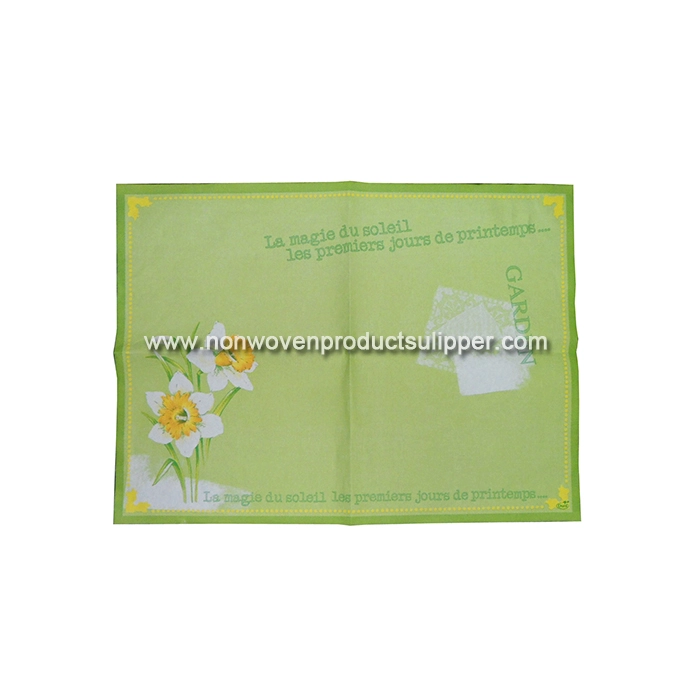 GT-PR01 Wholesale 40x40 Printing Colorful Soft 100% Non Woven Fabric Dining Napkin On Sales