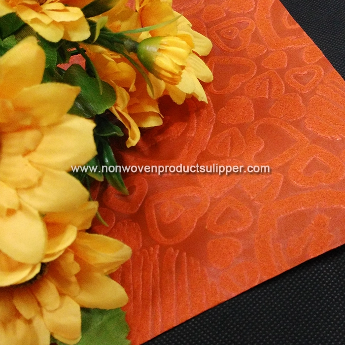 Heart-shaped Embossing GTRX-HSOR01 Polypropylene Spunbonded Non Woven Decorative Cloth For Floral Sheets