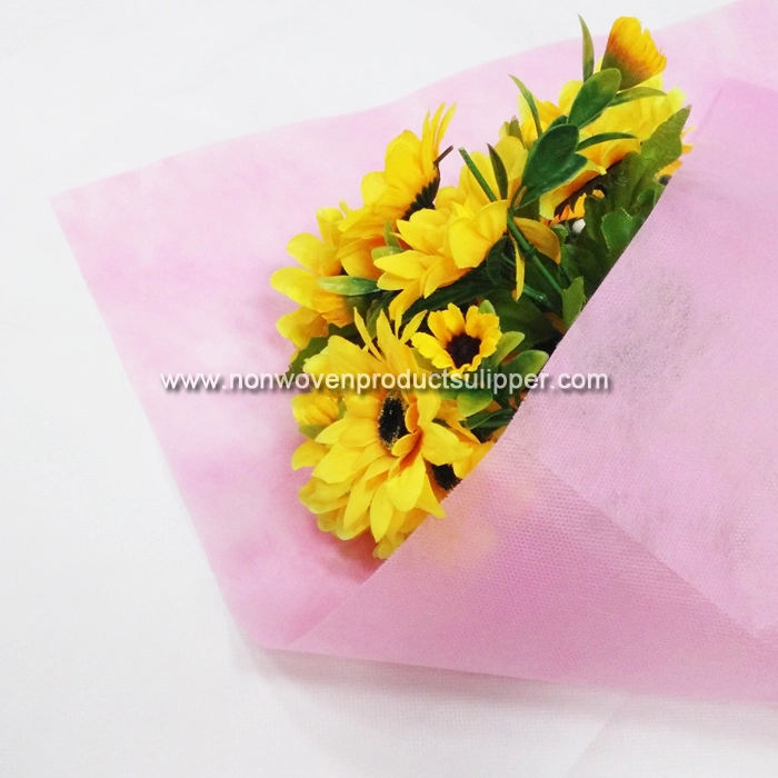 GTYLTC-Pink China Fabric Supplier Spunbond Flower Packaging Raw Material PP Non Woven Fabric Flower Packing