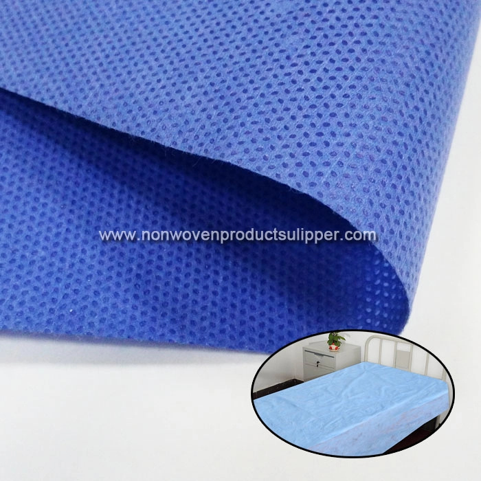 HB8 Hydrophobic Blue Disposable SMS Non Woven Bed Top Sheet