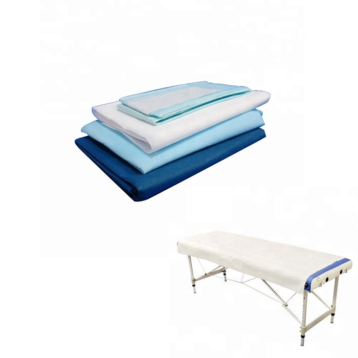 Disposable Bed Cover On Sales, Medical Hospital SMS Disposable Bed Cover Rolls, Nonwoven Bed Linen Company In China