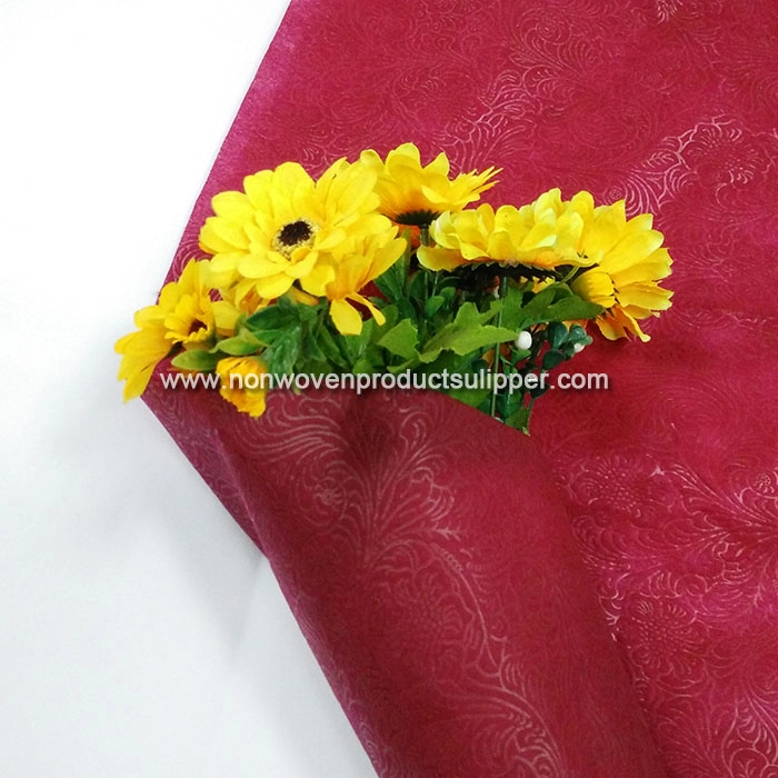 New Embossing GTRX-BRRE01 PP Spunbonded Non Woven Flower Sleeve Rolls For Banquet