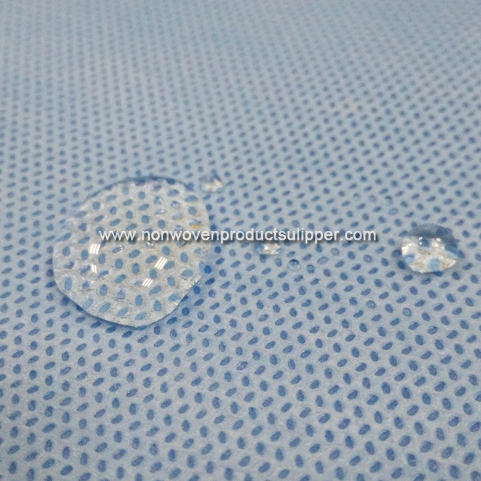 Biodegradable Waterproof SMS Polypropylene Spunbonded Nonwoven Fabric For Disposable Bedsheet Medical Rolls