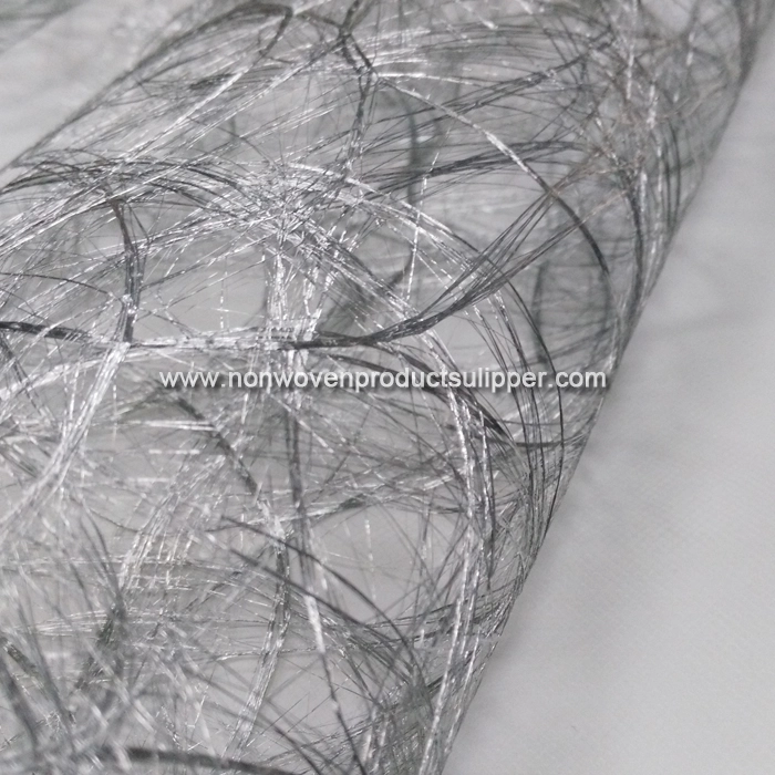 GTDL1001-B Silver Color Floss Non Woven Fabric For Dinner Coffee Table Plate Mat