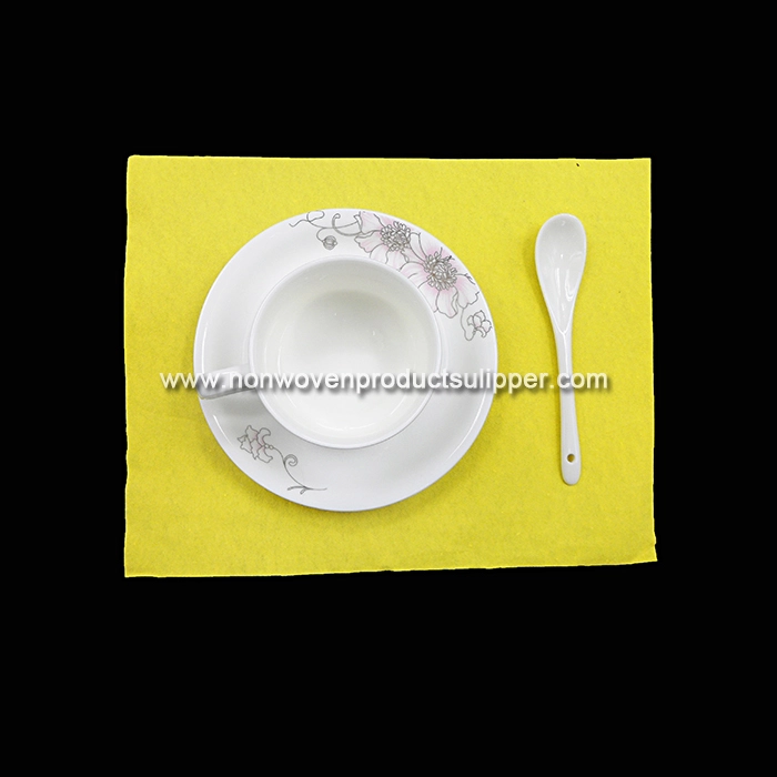 GT-LY01 5 Star Hotel And Restaurant Plain Air-laid Non Woven Table Decoration Placemat For Sale
