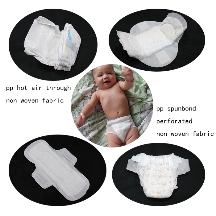 GT-M-PPHAP-W01 Hydrophilic Pearl Embossing Polypropylene Spunbonded Non Woven Materials For Sanitary Napkin And Diaper