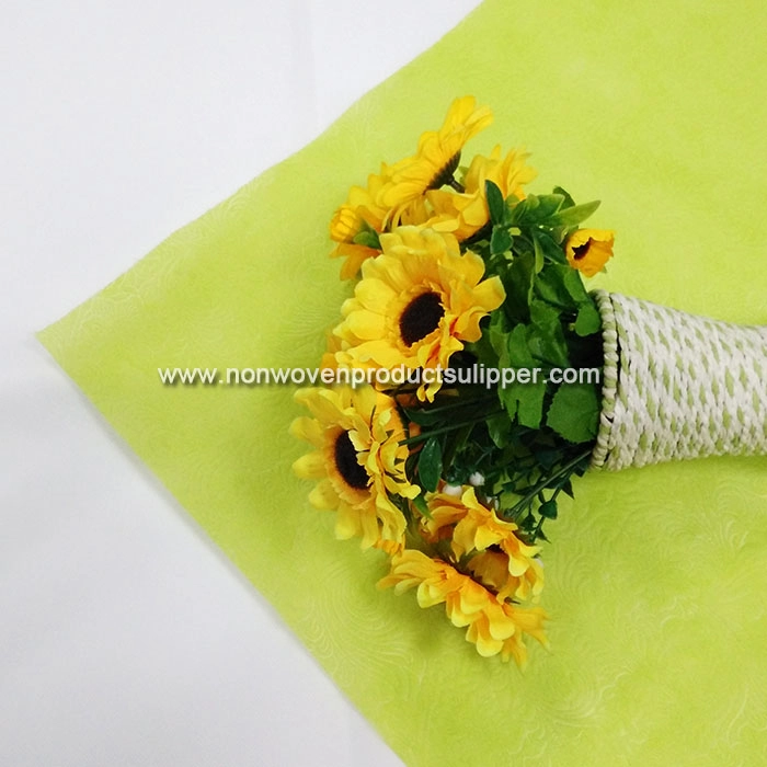 New Embossing GTRX-LIGR01 PP Spunbonded Non Woven Flower Packing Rolls For Christmas