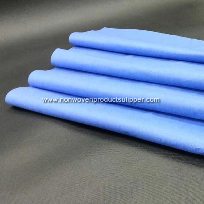 Vendor Hygienic SMS Non Woven Materials For Medical Hospital Blue PP Protective Cloth