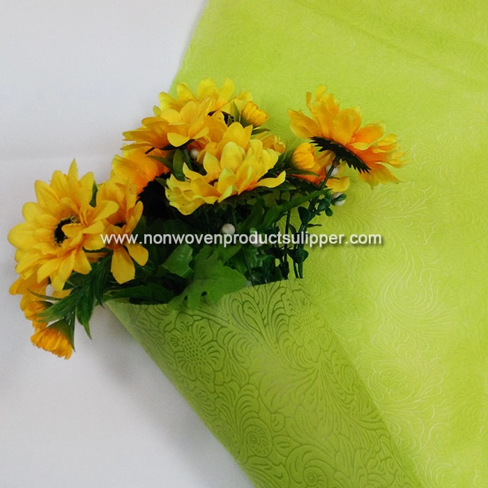 New Embossing GTRX-LIGR01 PP Spunbonded Non Woven Flower Packing Rolls For Christmas