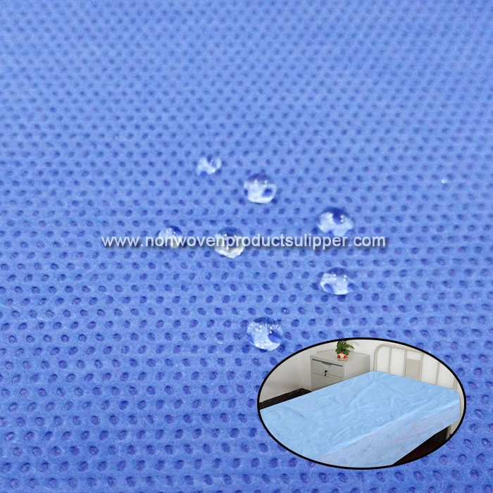HB8 Hydrophobic Blue Disposable SMS Non Woven Bed Top Sheet