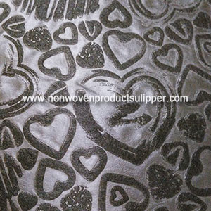Black Color Heart-shaped Embossing GT-HSBLACK PP Spunbonded Non Woven For Decoration Paper