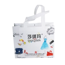 중국 사용자 지정된 로고 인쇄 된 비 짠 쇼핑 가방 제조업체