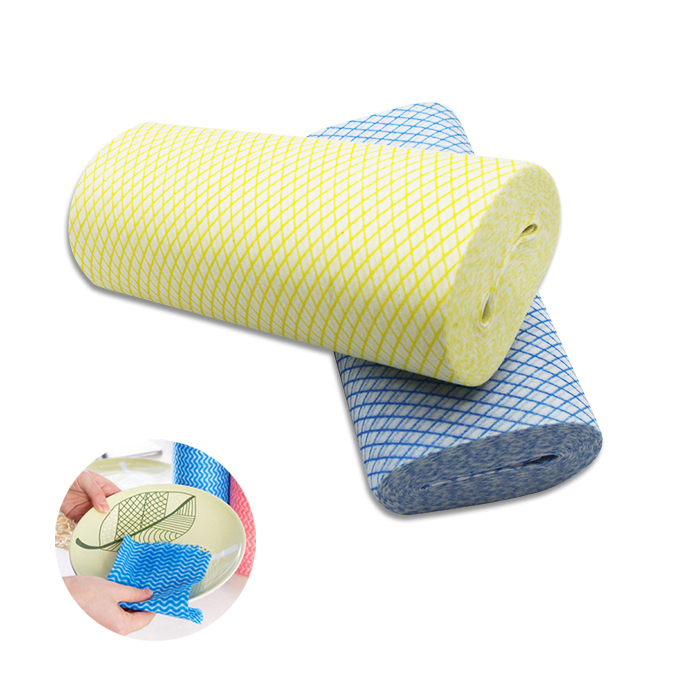 Dusting Cloth Disposable Non Woven Kitchen Cleaning Dry Wiping Rolls Manufacturer