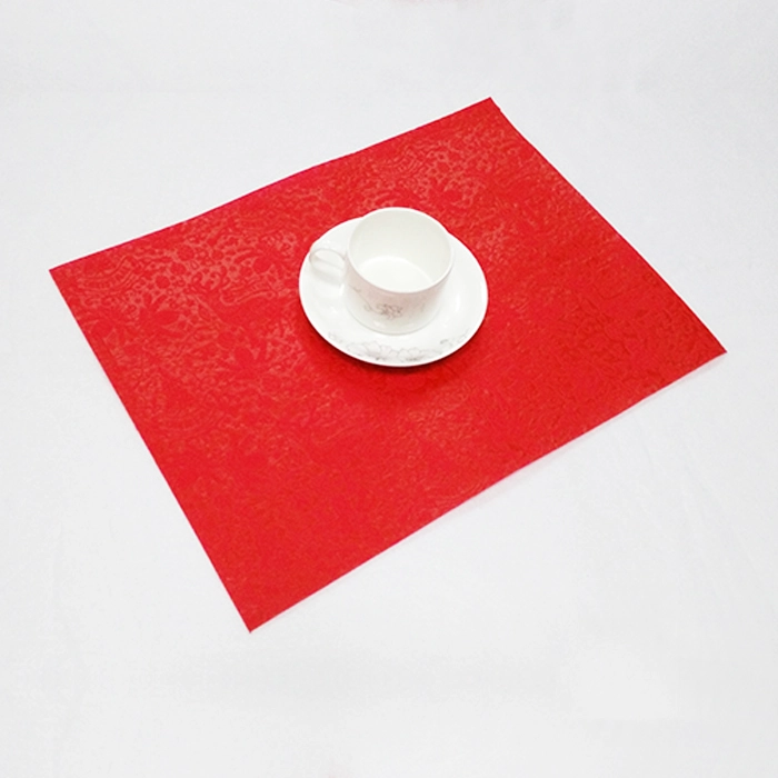 porcelana Protección del medio ambiente Matón de mesa no tejido Aislamiento de calor antideslizante Mesa de montura Bandera Mesa de vajilla occidental Fabricante fabricante