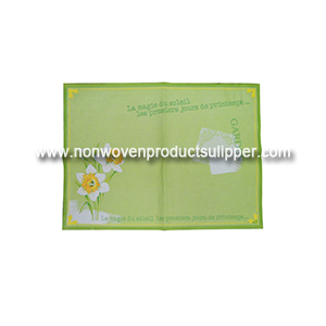 GT-PR01 Wholesale 40x40 Printing Colorful Soft 100% Non Woven Fabric Dining Napkin
