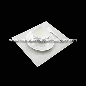 GT-WH01 Hotel Wedding Napkins White Decoration Non Woven Fabric Dining Table Napkin