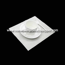 الصين GT-WH01 فندق المناديل الزفاف الأبيض الديكور غير المنسوجة النسيج طاولة الطعام منديل الصانع