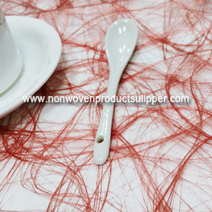 GTDL1001-C Red Color Floss Non Woven Fabric For Wholesale Table Decoration Polyester Custom Christmas Placemat