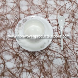 GTDL1001-E Brown Color Floss Non Woven Fabric Wholesale Non Woven Roll For Wall Decoration