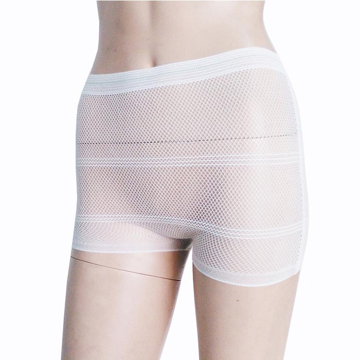 High Waist Boxer Shorts Disposable Mesh Panties Postpartum Spa Underwear Spandex Supplier