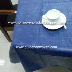 porcelana XY-AIRLAID Composite Blue Waterproof Desechable Table Cloths fabricante