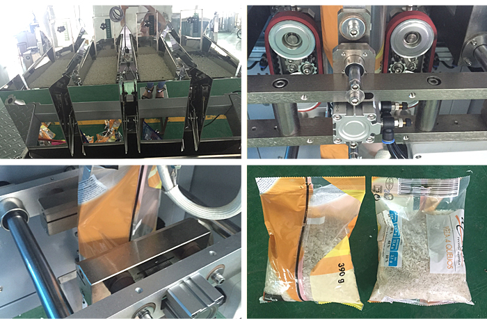 4 Balanzas de pesaje máquina de envasado automático