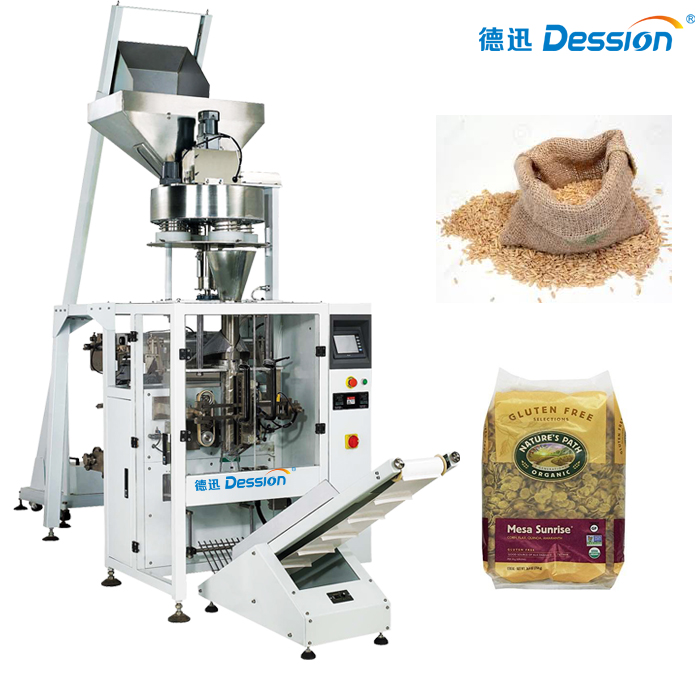 آلة تعبئة الحبوب 1 كجم آلة تعبئة الحبوب والحبوب مع قياس الكوب