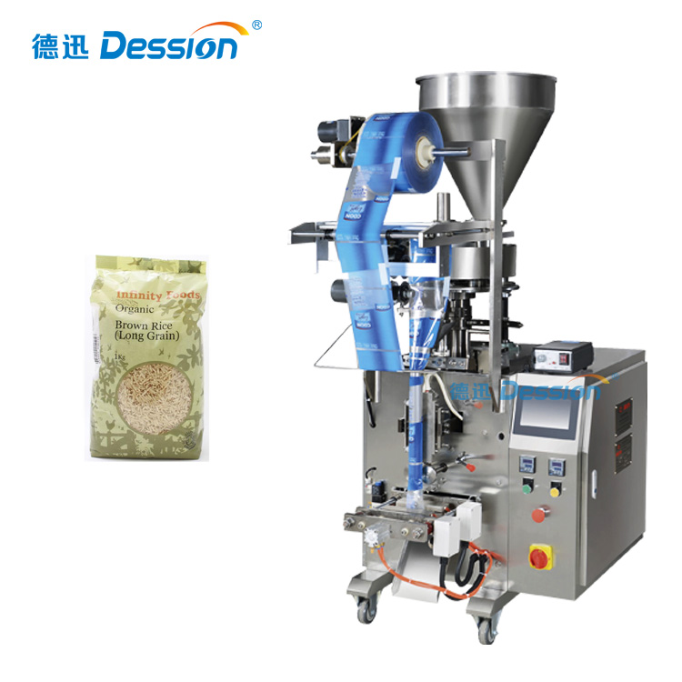 200g 500g 1kg 1.5kg آلة تعبئة الأرز الأوتوماتيكية في كيس وسادة مع جهاز ختم الحرارة