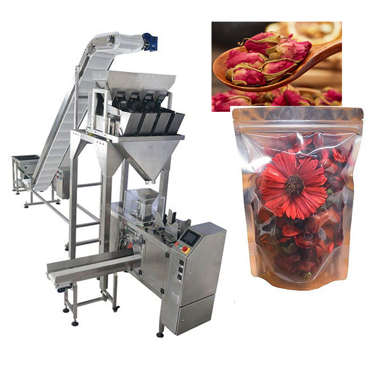 Automatic Pre-made Zipper Stand-up Bag Scented Bubble Tea Packing Machine
