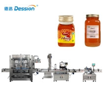Китай China Automatic Honey Jar Bottle Filling Machine Liquid Filling Capping Machine Foshan Supplier производителя